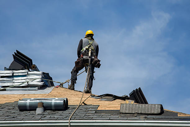 Professional Roofing technician working in Elbe, WA